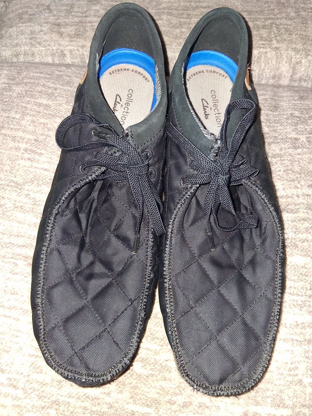 Clarks Collection Shacre II Step Men's Black Quilted Moccasins Size 12 M